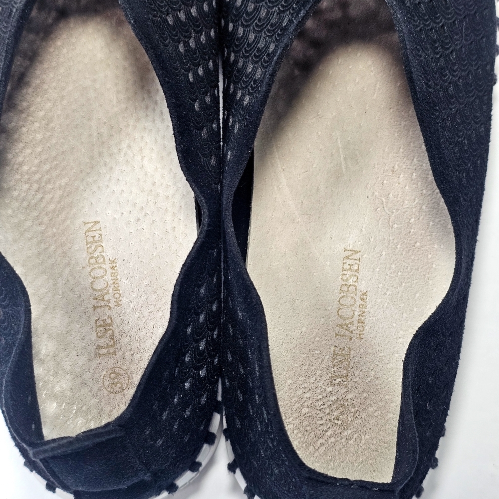Ilse Jacobsen Black Slip-On Flats Shoes Womens Sz 39 (8.5 USA) - Picture 7 of 9